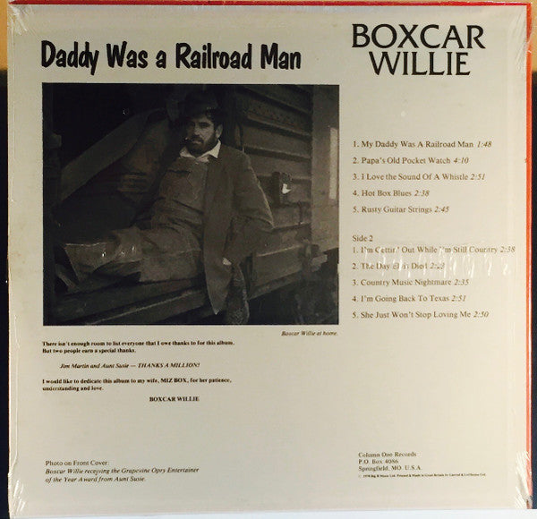 Boxcar Willie : Daddy Was A Railroad Man (LP, Album)