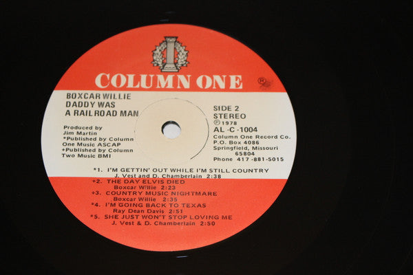 Boxcar Willie : Daddy Was A Railroad Man (LP, Album)