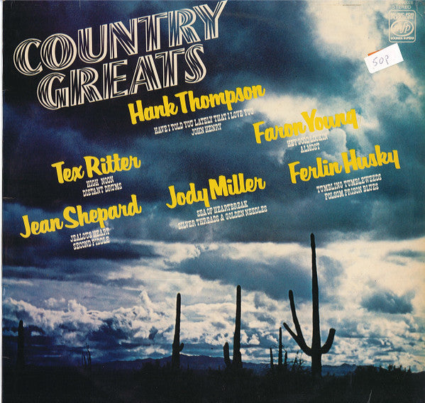 Various : Country Greats (LP, Comp, Sle)