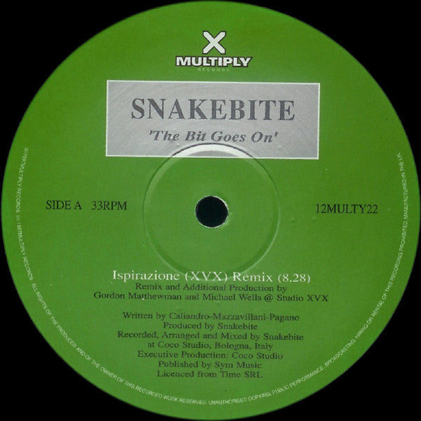 Snakebite : The Bit Goes On (12", Single)