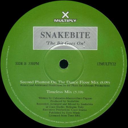 Snakebite : The Bit Goes On (12", Single)