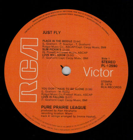 Pure Prairie League : Just Fly (LP)