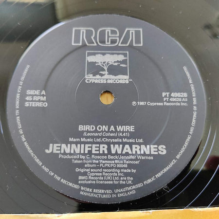 Jennifer Warnes : Bird On A Wire (12")