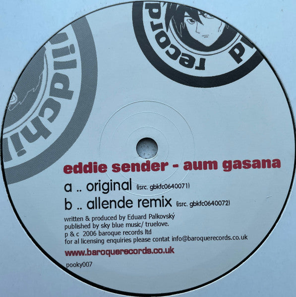 Eddie Sender : Aum Gasana (12")