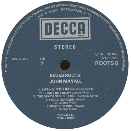 John Mayall : Blues Roots (LP, Comp, Mono)