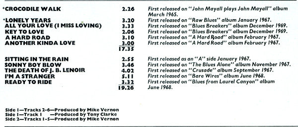 John Mayall : Blues Roots (LP, Comp, Mono)