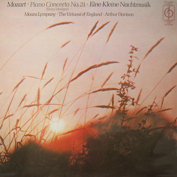 Mozart* - Moura Lympany*, The Virtuosi Of England, Arthur Davison : Piano Concerto No. 21 "Elvira Madigan" - Eine Kleine Nachtmusik (LP, RP)