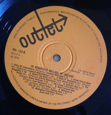 Various : 20 Requested Ballads Of Ireland (LP, Comp)