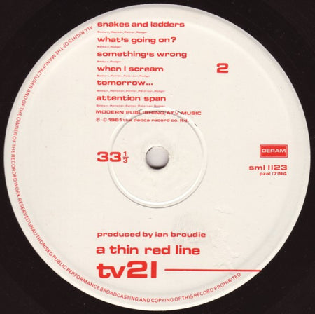 TV21 : A Thin Red Line (LP, Album)