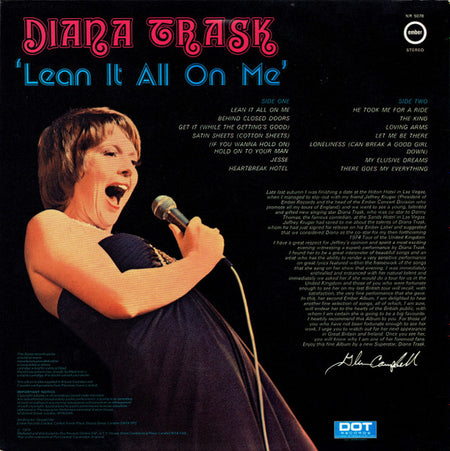 Diana Trask : 'Lean It All On Me' (LP, Album)