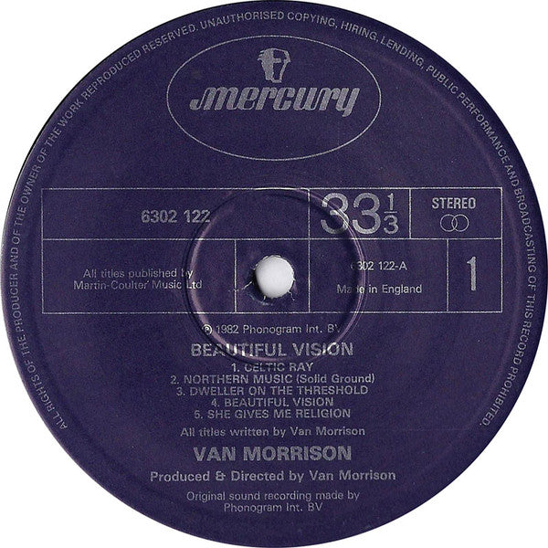 Van Morrison : Beautiful Vision (LP, Album)