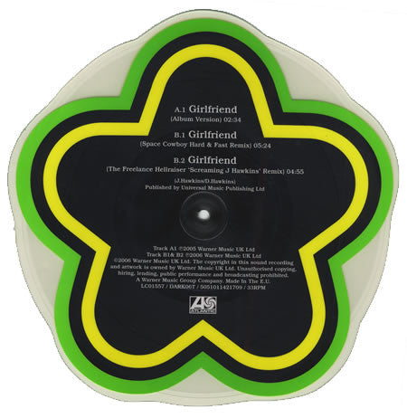 The Darkness : Girlfriend (11", Shape, Ltd, Pic)