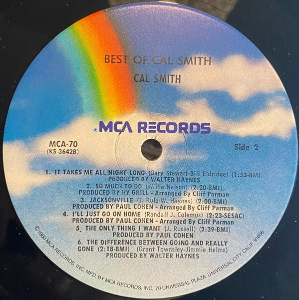 Cal Smith : The Best Of Cal Smith (LP, Comp, RE)