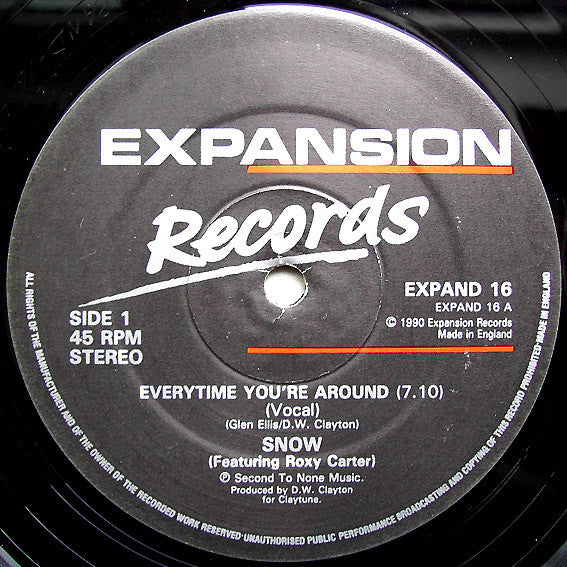 Snow (4) Featuring Roxy Carter : Everytime You're Around (12", RE)