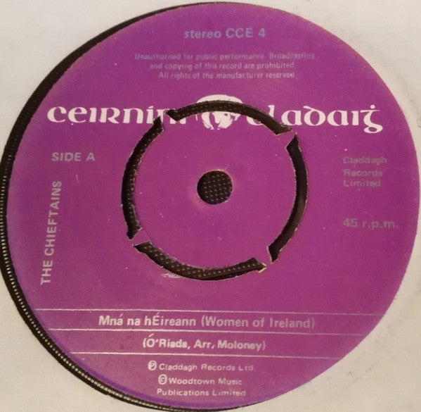 The Chieftains : Mna na hEireann / An Mhaighdean Mhara (7", Single)