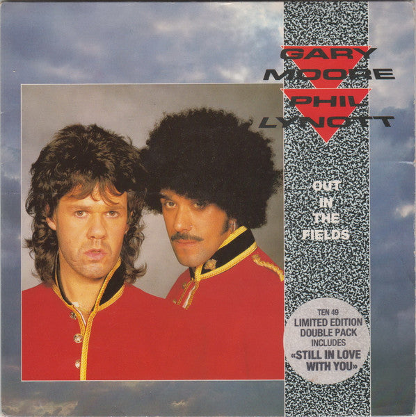 Gary Moore & Phil Lynott : Out In The Fields (2x7", Single, Ltd)