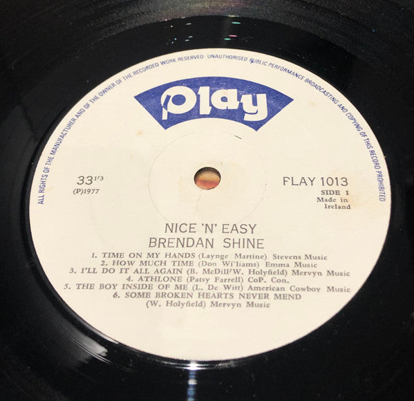 Brendan Shine : Nice And Easy (LP)