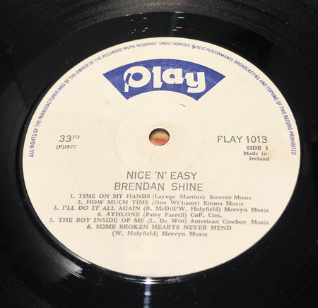 Brendan Shine : Nice And Easy (LP)
