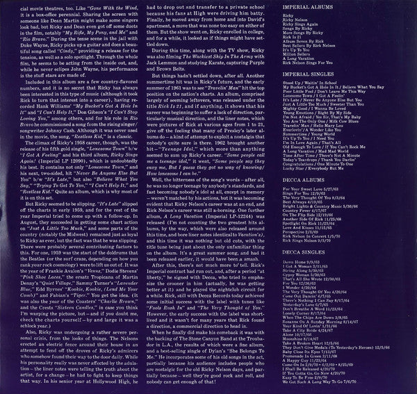 Ricky Nelson (2) : Legendary Masters Series (2xLP, Comp, Mono)
