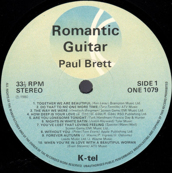 Paul Brett : Romantic Guitar (LP, Album)