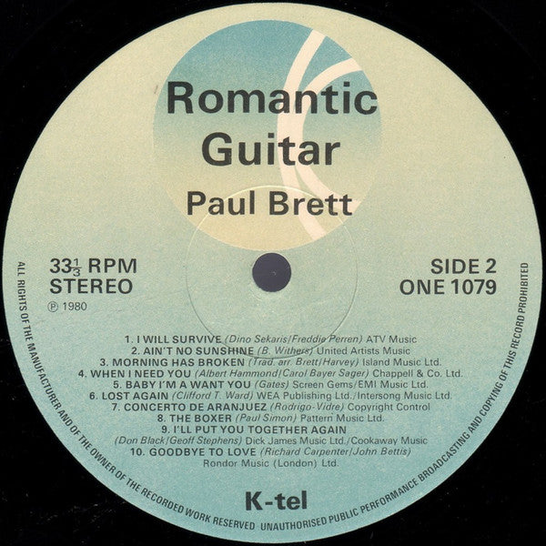 Paul Brett : Romantic Guitar (LP, Album)