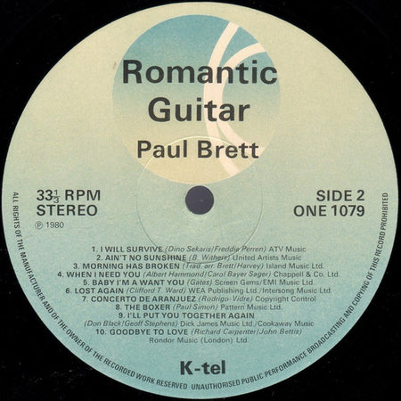 Paul Brett : Romantic Guitar (LP, Album)