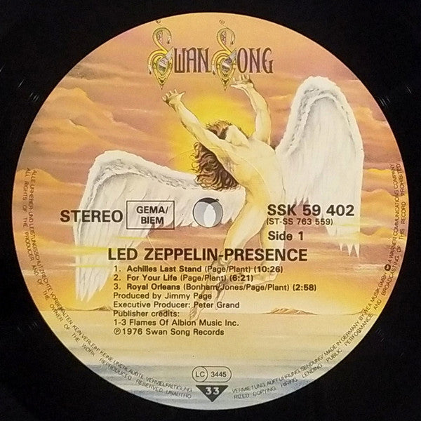Led Zeppelin : Presence (LP, Album, RE)