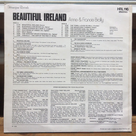 Anne And Francie Brolly : Beautiful Ireland (LP)