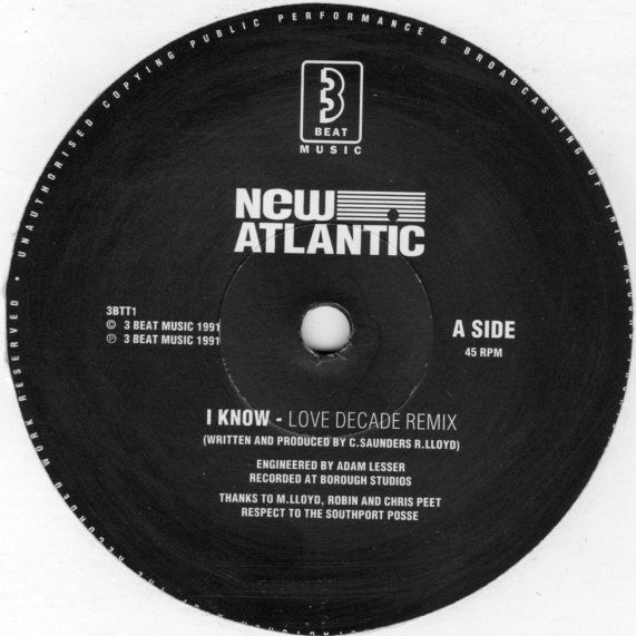 New Atlantic : I Know (12", Single)