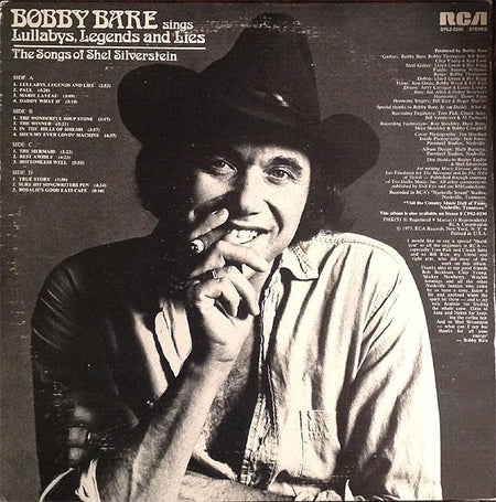 Bobby Bare : Sings Lullabys, Legends And Lies (2xLP, Album, RE, Gat)