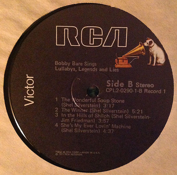 Bobby Bare : Sings Lullabys, Legends And Lies (2xLP, Album, RE, Gat)