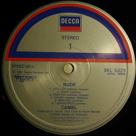 Camel : Nude (LP, Album, RE, Gat)