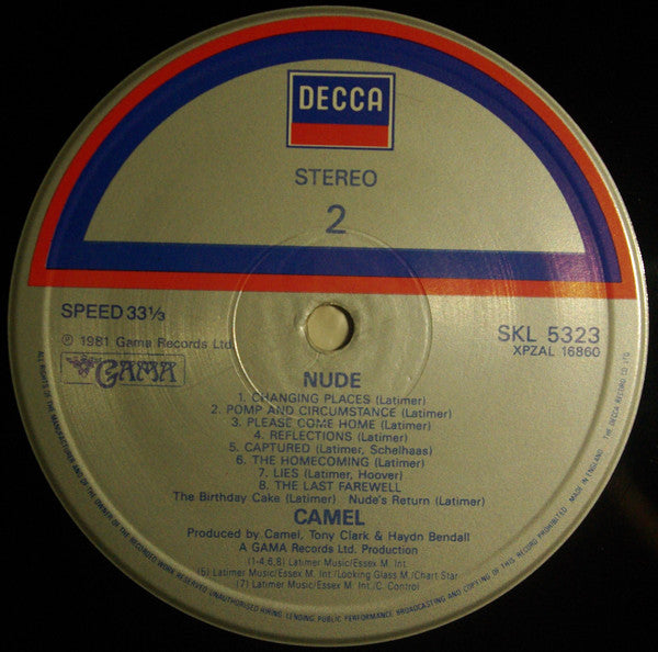 Camel : Nude (LP, Album, RE, Gat)