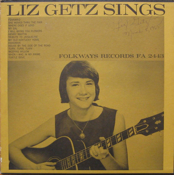 Liz Getz : Liz Getz Sings (LP, Album)