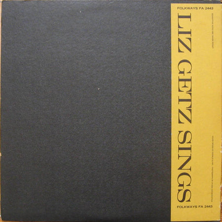 Liz Getz : Liz Getz Sings (LP, Album)