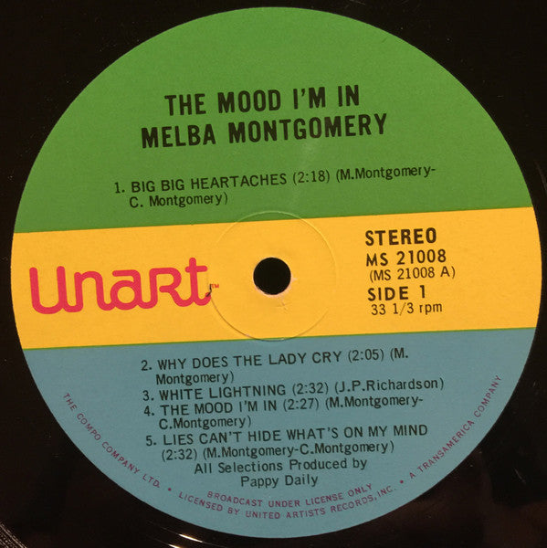 Melba Montgomery : The Mood I'm In (LP, Comp)