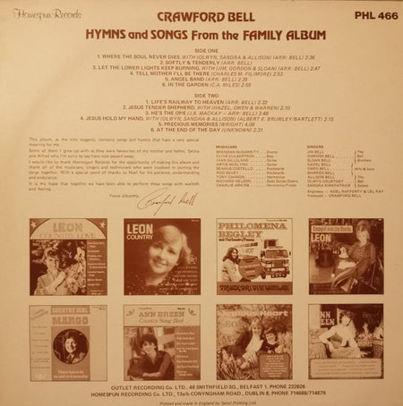 Crawford Bell : Hymns And Songs From The Family Album (LP, Album)