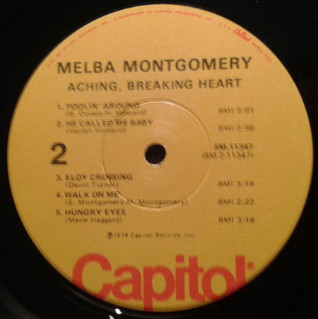 Melba Montgomery : Aching, Breaking Heart (LP, Comp)