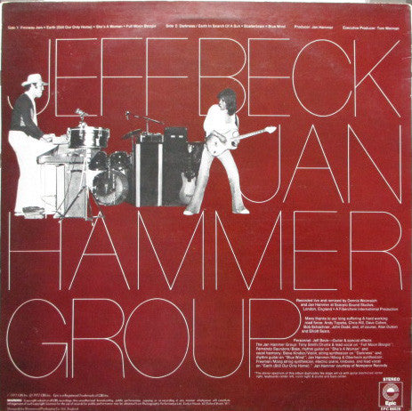 Jeff Beck With The Jan Hammer Group : Live (LP, Album)