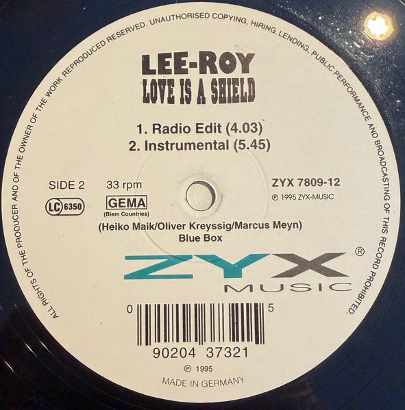 Lee-Roy (2) : Love Is A Shield (12")