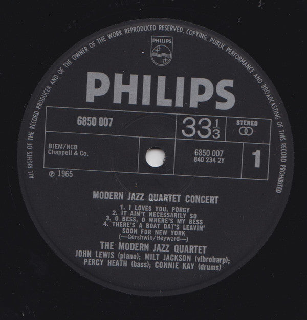 Modern Jazz Quartet* : Concert (LP, Comp)