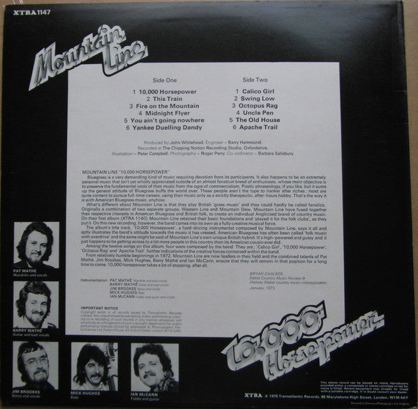 Mountain Line : 10,000 Horsepower (LP, Album)