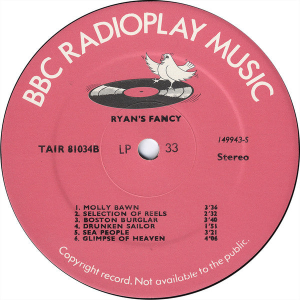 Ryan's Fancy : Ryan's Fancy (LP, Album)