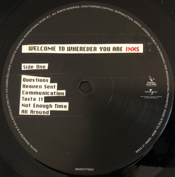 INXS : Welcome To Wherever You Are (LP, Album, Ltd, RE, RM)