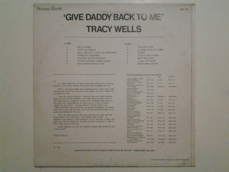 Tracy Wells : Give Daddy Back To Me (LP, Comp)