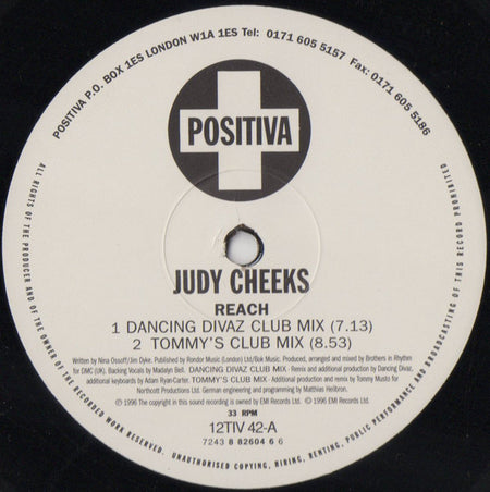 Judy Cheeks : Reach (12", Single)