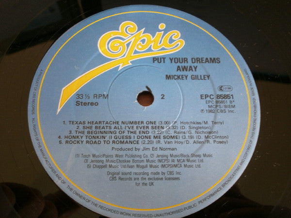 Mickey Gilley : Put Your Dreams Away (LP, Album)
