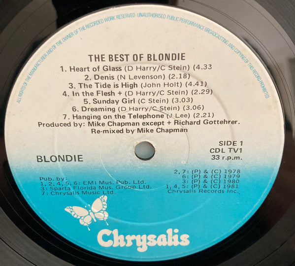 Blondie : The Best Of Blondie (LP, Comp)