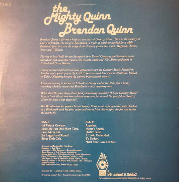 Brendan Quinn (2) : The Mighty Quinn (LP)