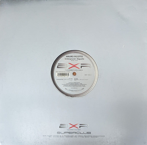 Mauro Picotto : Underground / Baguette (12")
